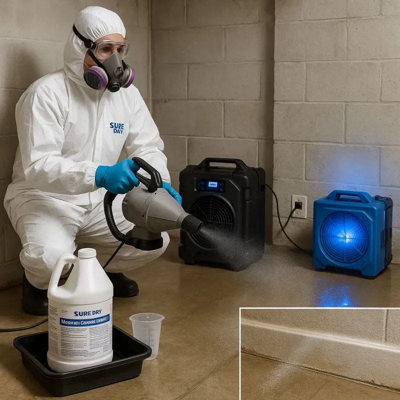 Sanitization and Odor Removal process in Biola, CA